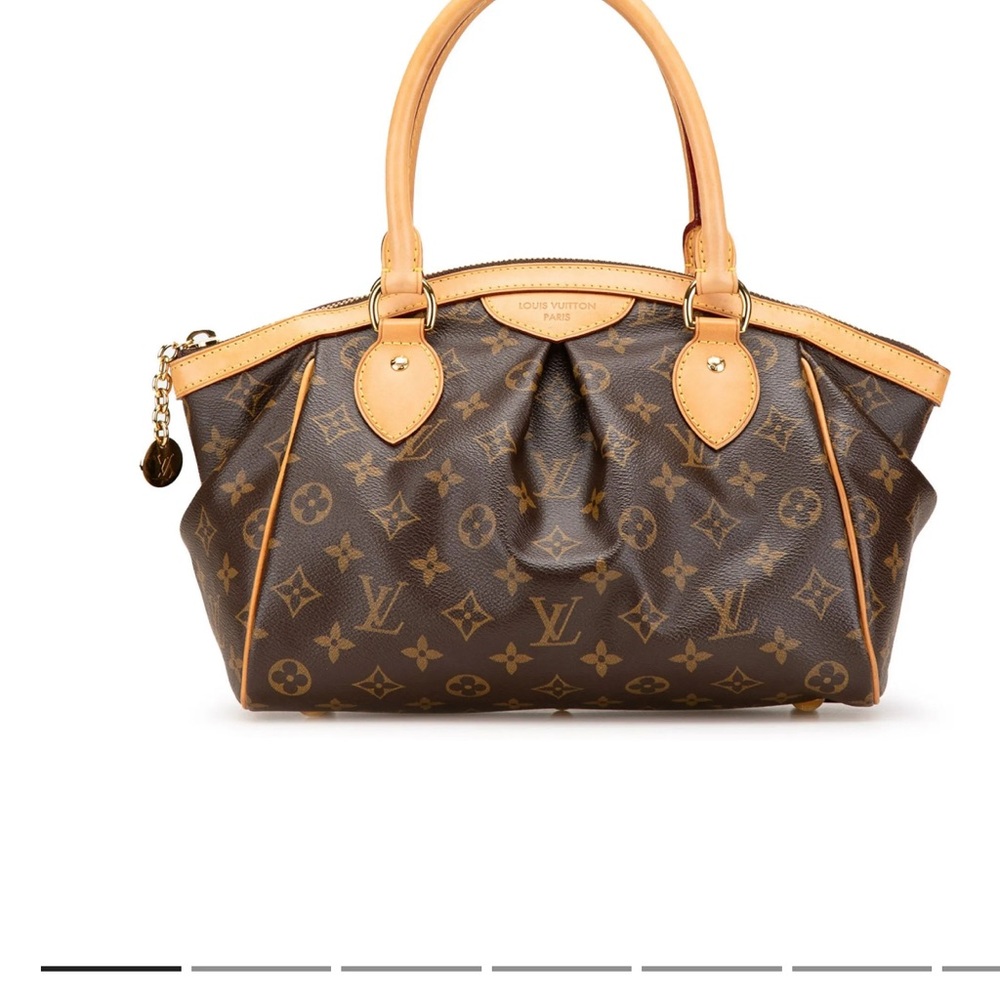 Louis Vuitton Monogram Satchel with Tan Accents